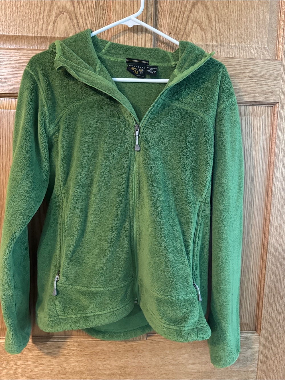 Mountain Hardware soft green jacket.